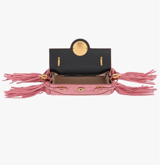 💥SOLD!💥 BALMAIN B-BUZZ BAGUETTE SUEDE BAG - Picture 8 of 11